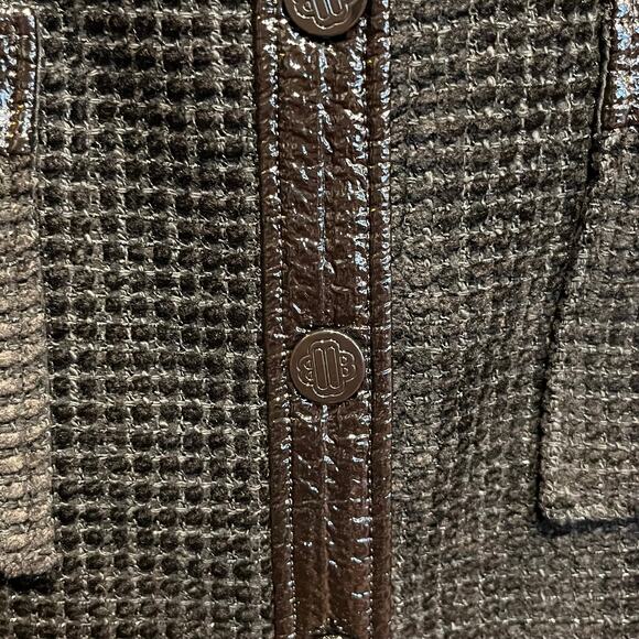 MAJE Jinili Black Tweed Button Front Skirt SZ40(L) - Picture 8 of 8